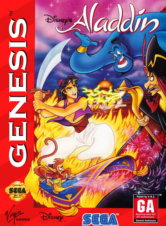 Tony's Treasures Schaumburg - Aladdin - Video Game - Sega Genesis
