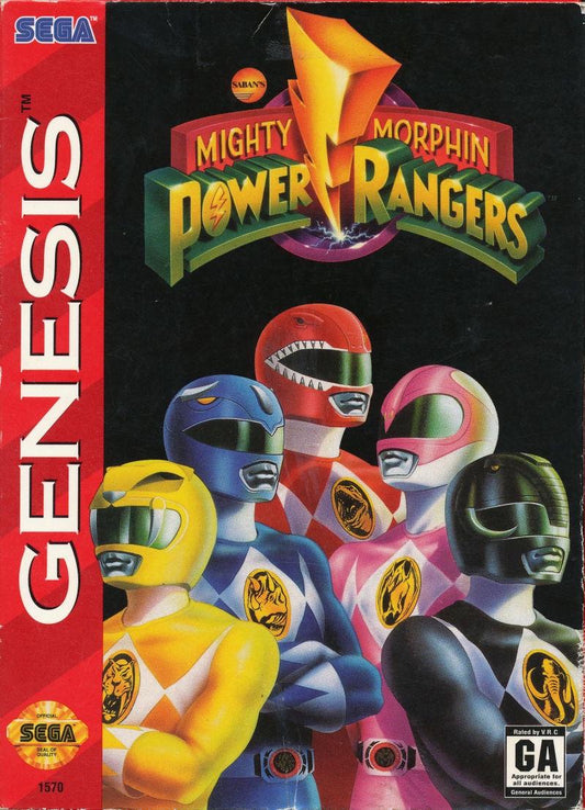 Tony's Treasures Schaumburg - Mighty Morphin Power Rangers - Video Game - Sega Genesis