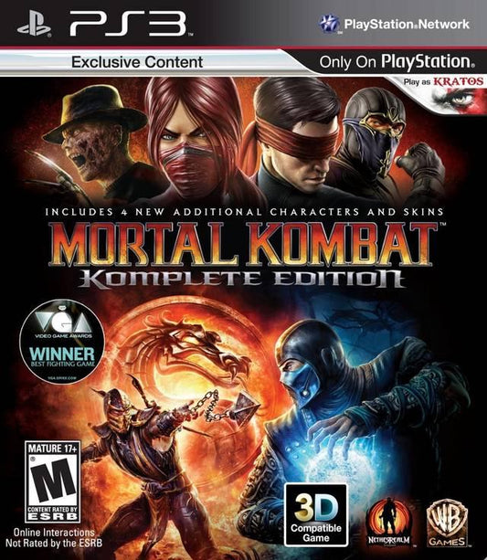 Tony's Treasures Chicago - Mortal Kombat Komplete Edition - Video Game - Playstation 3