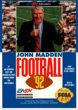 Tony's Treasures Schaumburg - John Madden Football '92 - Video Game - Sega Genesis