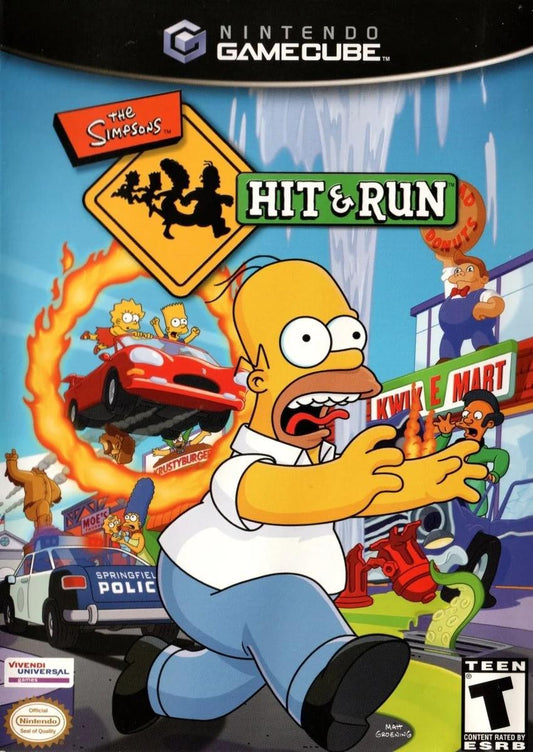 Tony's Treasures Schaumburg - The Simpsons Hit and Run - Video Game - Gamecube