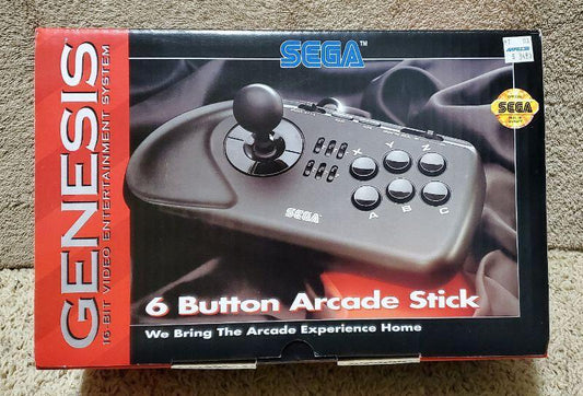 Tony's Treasures Schaumburg - 6 Button Arcade Stick - Video Game - Sega Genesis