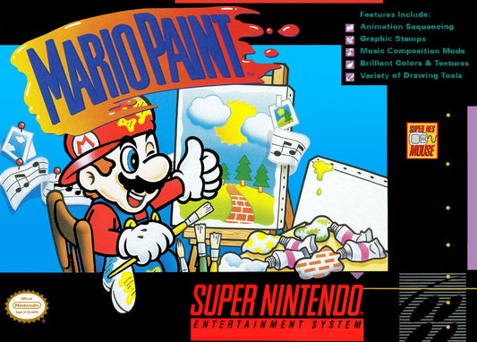 Tony's Treasures Schaumburg - Mario Paint - Video Game - Super Nintendo