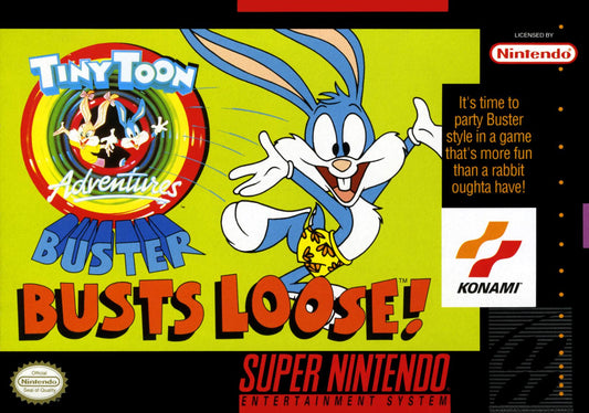 Tony's Treasures Schaumburg - Tiny Toon Adventures Buster Busts Loose - Video Game - Super Nintendo