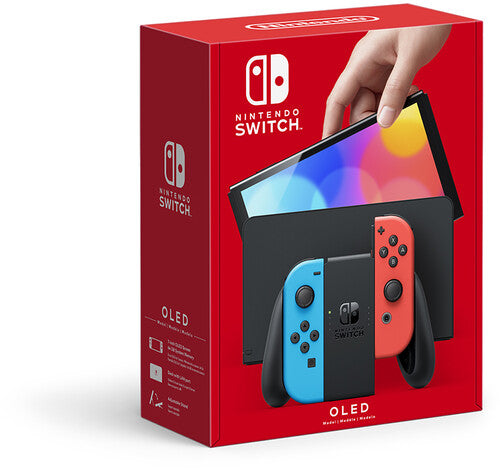 Nintendo Switch OLED with Blue and Red Joy-Con - Nintendo Switch