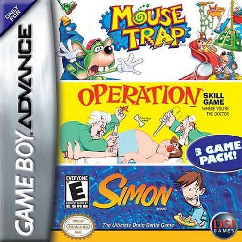 Tony's Treasures Chicago - Mouse Trap / Operation / Simon - Video Game - GameBoy Advance