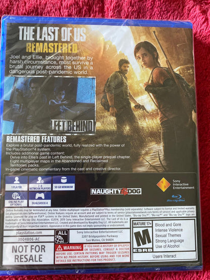 Tony's Treasures Schaumburg - The Last of Us Remastered [Not For Resale] - Video Game - Playstation 4