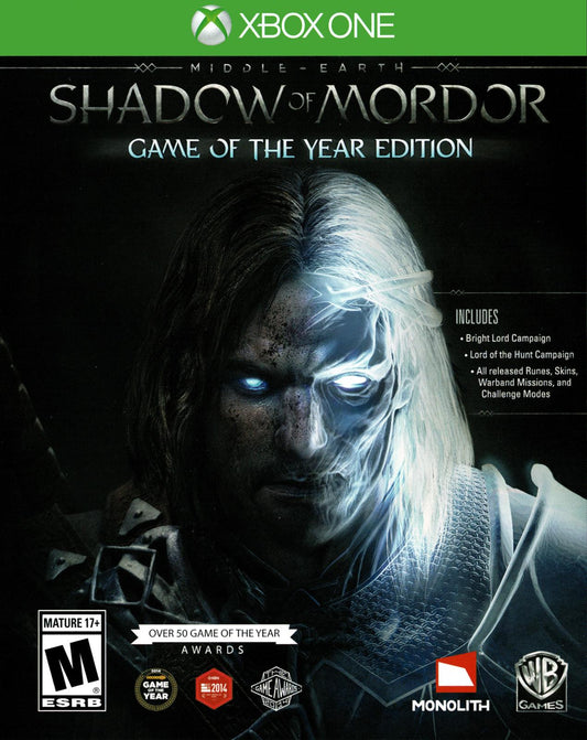 Tony's Treasures Chicago - Middle Earth: Shadow of Mordor [Game of the Year] - Video Game - Xbox One