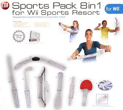 Sports Pack 8 in 1 for Wii Sports Resort - Wii