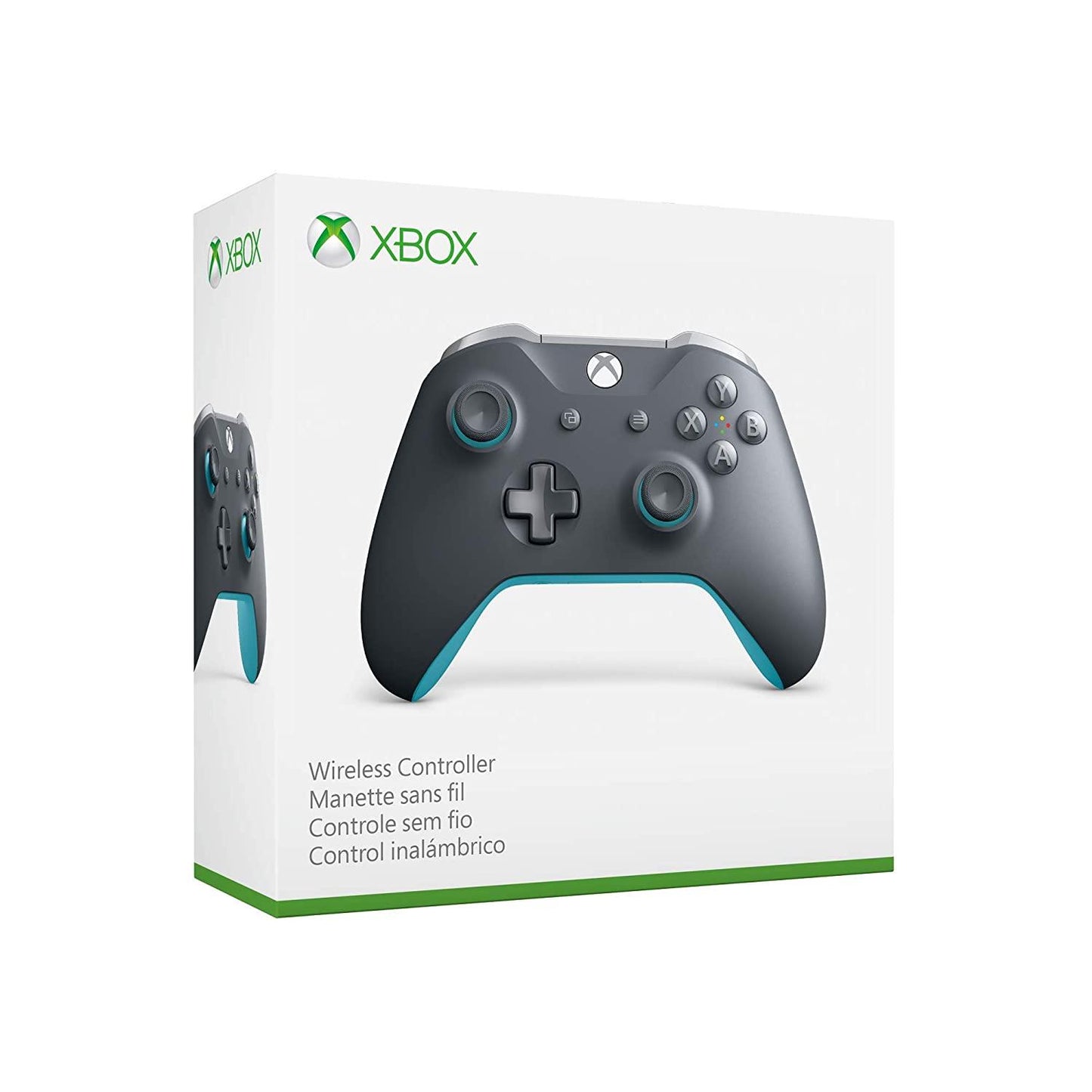 Xbox One Grey & Blue Controller - Xbox One