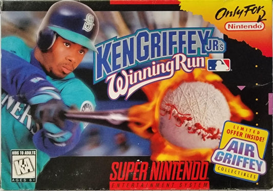 Tony's Treasures Chicago - Ken Griffey Jr's Winning Run - Video Game - Super Nintendo