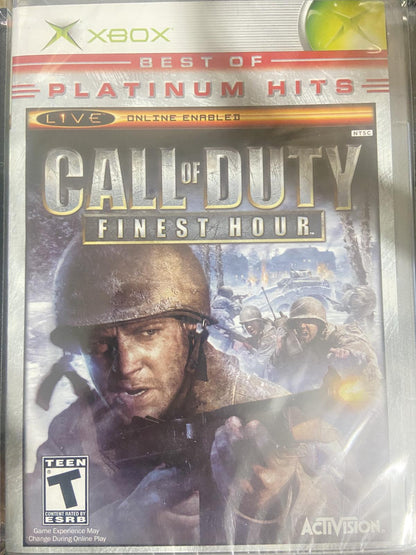 Tony's Treasures Schaumburg - Call Of Duty Finest Hour [Best Of Platinum Hits] - Video Game - Xbox
