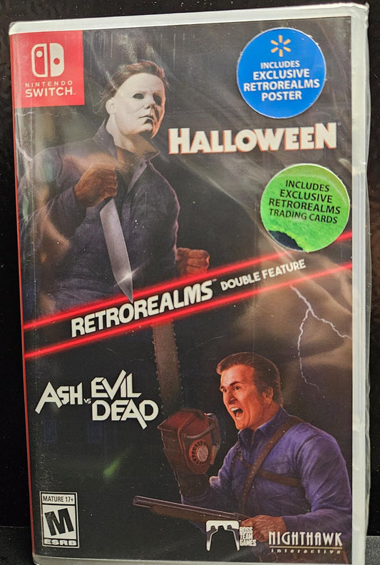 Tony's Treasures Schaumburg - Halloween And Ash Vs Evil Dead RetroRealms Double Feature [Walmart Bonus] - Video Game - Nintendo Switch
