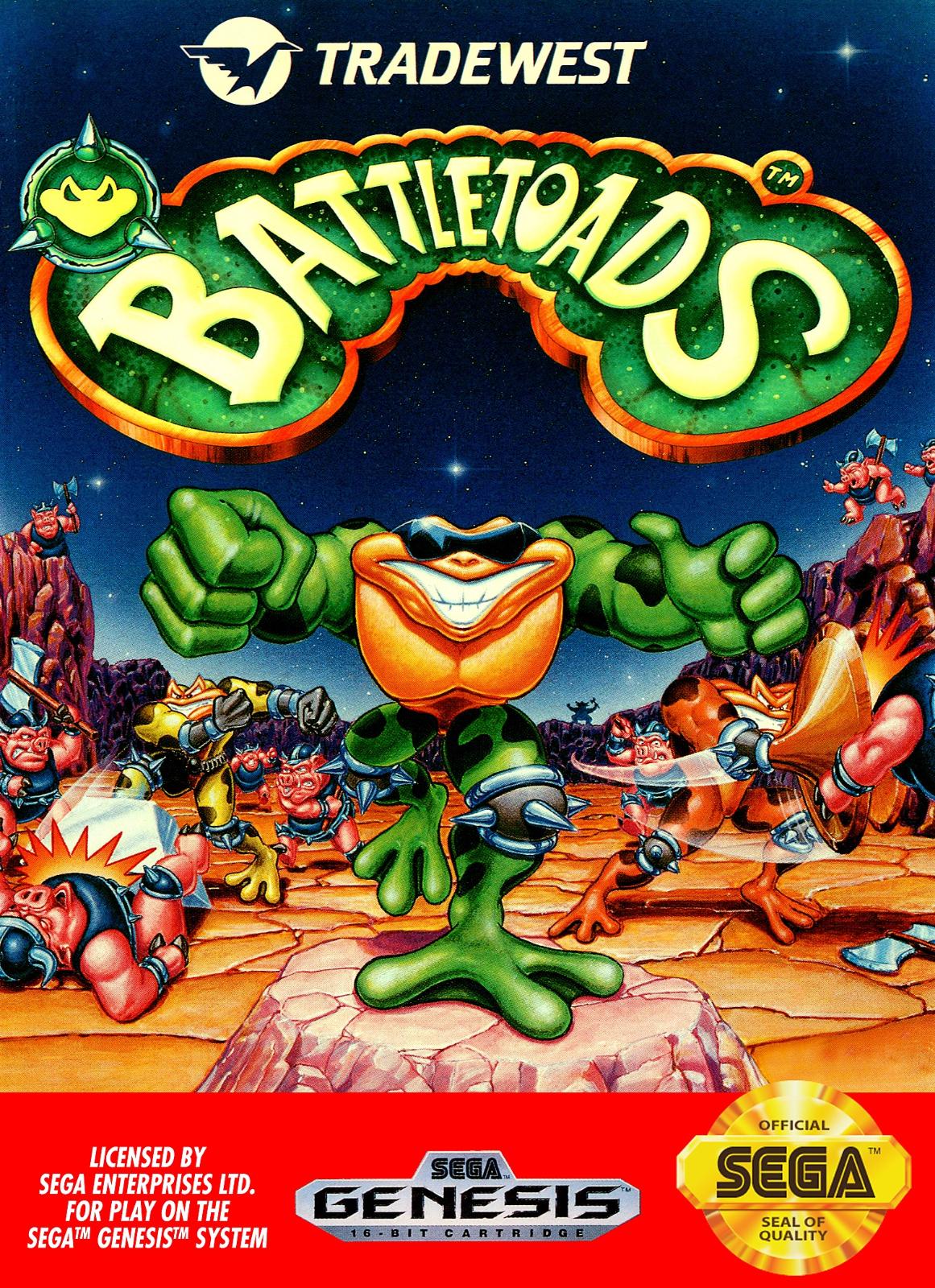 Tony's Treasures Schaumburg - Battletoads - Video Game - Sega Genesis