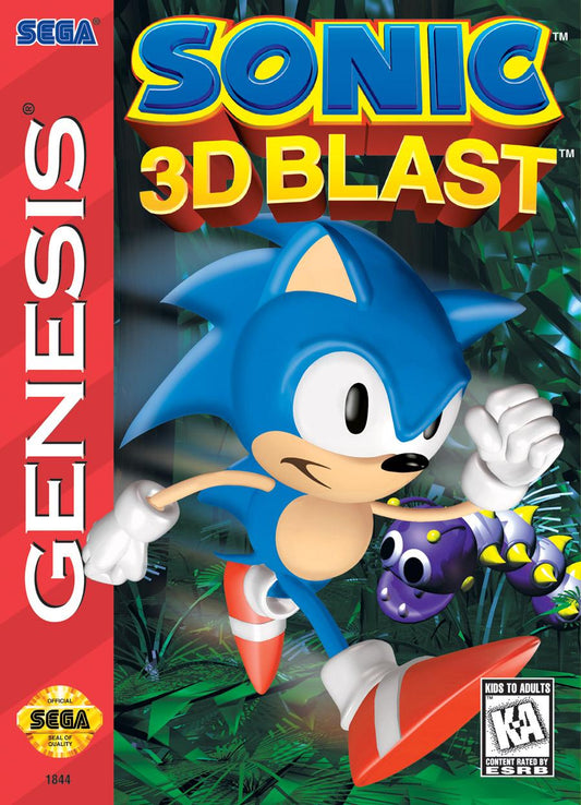 Tony's Treasures Schaumburg - Sonic 3D Blast - Video Game - Sega Genesis